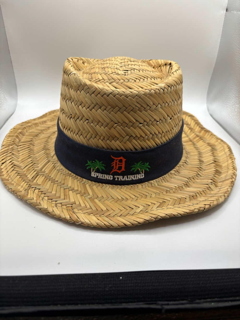 MLB Detroit Tigers Straw Hat Unisex One Size Spring Training Lakeland Fedora